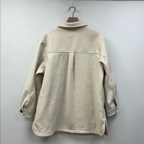 NWOT Old Navy Soft-Brushed Shacket Button-Up Shirt Jacket Oatmeal XL - Picture 6 of 9